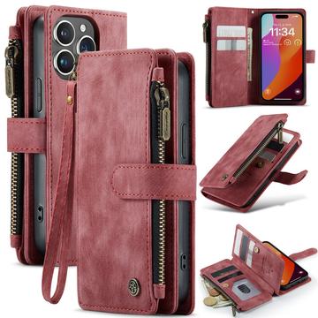 Funda Multifuncional Caseme C30 para iPhone 16 Pro - Rojo