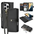Funda de piel iPhone 16 Pro Dux Ducis Lawa con tapa magnética