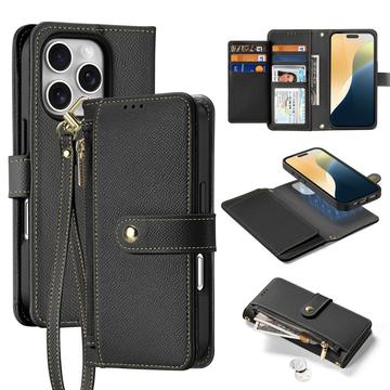 Funda de piel iPhone 16 Pro Dux Ducis Lawa con tapa magnética