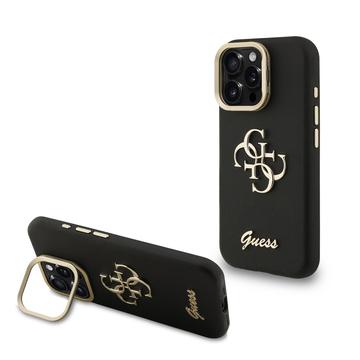 Funda con marco para cámara de pie iPhone 16 Pro Guess Grained 4G Logo