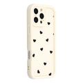 Funda de TPU a prueba de golpes con diseño de corazón y bordes elevados iPhone 16 Pro