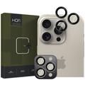 Protector de Lente de Cámara Hofi Camring Pro+ para iPhone 16 Pro/16 Pro Max - Borde Negro