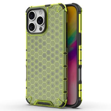 Carcasa Híbrida Honeycomb Armored para iPhone 16 Pro - Verde