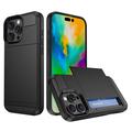 Carcasa Híbrida con Tarjetero Deslizante para iPhone 16 Pro