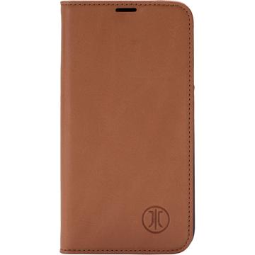 Funda de Cuero con Tapa JT Berlin BookCase Tegel para iPhone 16 Pro - Coñac