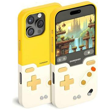 Funda para iPhone 16 Pro Max BitmoLab GameBaby - Amarillo
