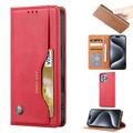 Funda tipo billetera con juego de tarjetas para iPhone 16 Pro Max