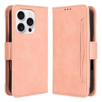 Funda de cartera con tarjetero para iPhone 16 Pro Max - Rosa