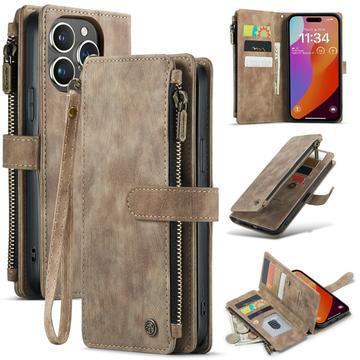 Funda Multifuncional Caseme C30 para iPhone 16 Pro Max - Marrón