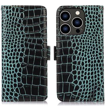 Funda Crocodile con RFID para iPhone 16 Pro Max - Estilo Cartera