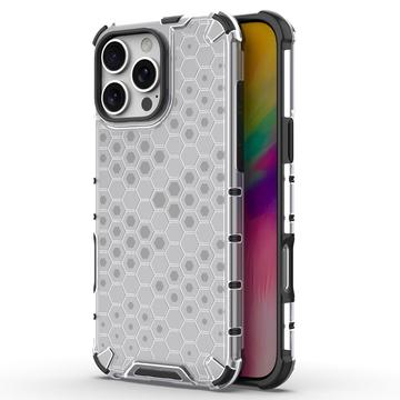 Carcasa Híbrida Honeycomb Armored para iPhone 16 Pro Max - Gris