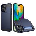 Carcasa Híbrida con Tarjetero Deslizante para iPhone 16 Pro Max