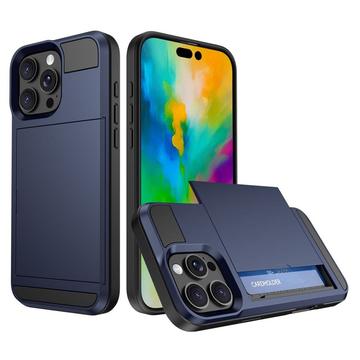 Carcasa Híbrida con Tarjetero Deslizante para iPhone 16 Pro Max