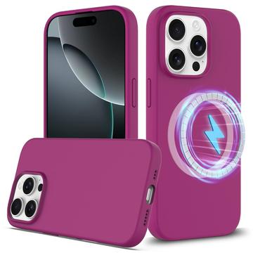 Funda de Silicona Líquida para iPhone 16 Pro Max - Compatible con MagSafe - Púrpura