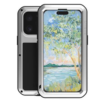 Funda Híbrida Love Mei Powerful para iPhone 16 Pro Max - Plateado