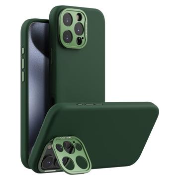 Funda de silicona líquida Nillkin LensWing Pro para iPhone 16 Pro Max - Compatible con MagSafe - Verde