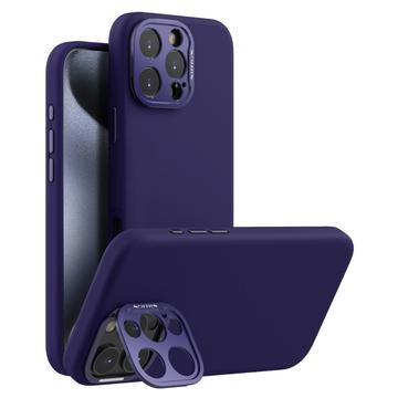 Funda de silicona líquida Nillkin LensWing Pro para iPhone 16 Pro Max - Compatible con MagSafe - Morado