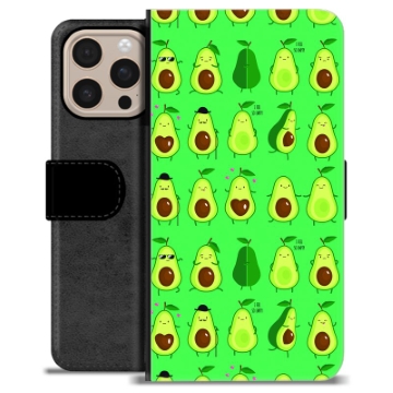 Funda Cartera Premium para iPhone 16 Pro Max - Diseño de Aguacates