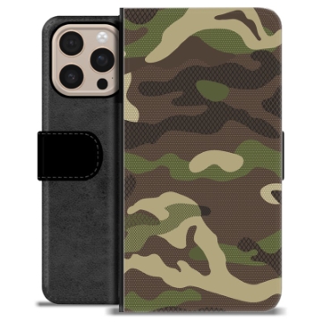 Funda Cartera Premium para iPhone 16 Pro Max - Camuflaje