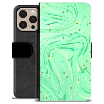 Funda Cartera Premium para iPhone 16 Pro Max - Menta Verde