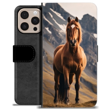 Funda Cartera Premium para iPhone 16 Pro Max - Caballo