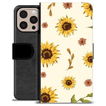 Funda Cartera Premium para iPhone 16 Pro Max - Girasol