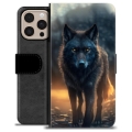 Funda Cartera Premium para iPhone 16 Pro Max - Lobo