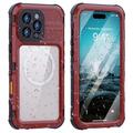 Funda resistente al agua IP68 Shellbox M Series para iPhone 16 Pro Max - Funda sumergible compatible con MagSafe - Rojo