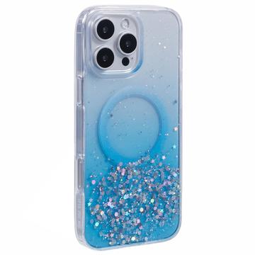 Funda Sparkle Glow MagSafe para iPhone 16 Pro Max - Azul