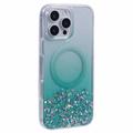 Funda MagSafe Sparkle Glow para iPhone 16 Pro Max - Verde