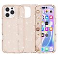 Funda Híbrida Stylish Glitter Series para iPhone 16 Pro Max - Dorado