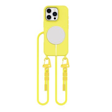 Funda MagSafe Tech-Protect MagNecklace para iPhone 16 Pro Max - Amarillo