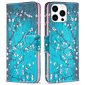 Funda Cartera Wonder Series para iPhone 16 Pro Max - Flores Blancas