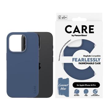 Funda de moda PanzerGlass Care Fearlessly para iPhone 16 Pro - Compatible con MagSafe - Azul