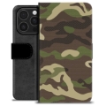 Funda Cartera Premium para iPhone 16 Pro - Camuflaje