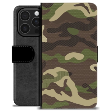 Funda Cartera Premium para iPhone 16 Pro - Camuflaje