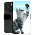 Funda Cartera Premium para iPhone 16 Pro - Gato