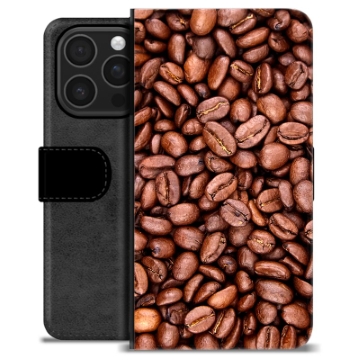 Funda Cartera Premium para iPhone 16 Pro - Granos de Café