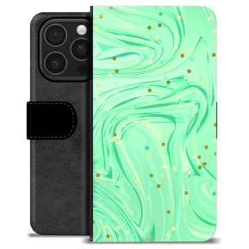 Funda Cartera Premium para iPhone 16 Pro - Menta Verde