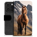 Funda Cartera Premium para iPhone 16 Pro - Caballo