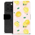 Funda Cartera Premium para iPhone 16 Pro - Patrón de Limón