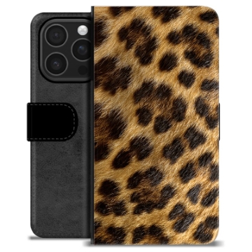 Funda Cartera Premium para iPhone 16 Pro - Leopardo