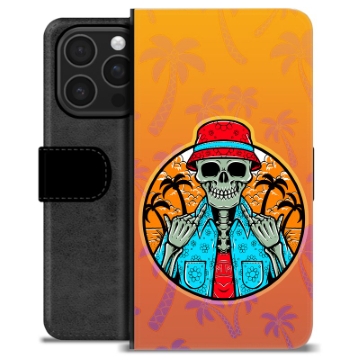 Funda Cartera Premium para iPhone 16 Pro - Verano Esquelético