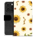 Funda Cartera Premium para iPhone 16 Pro - Girasol