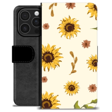 Funda Cartera Premium para iPhone 16 Pro - Girasol