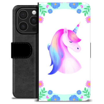 Funda Cartera Premium para iPhone 16 Pro - Unicornio