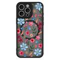 Funda magnética protectora con estilo para iPhone 16 Pro - Flores de colores