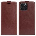 Funda con Tapa Vertical para iPhone 16 Pro - Marrón