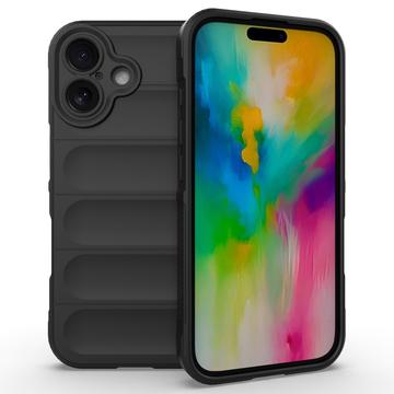 Carcasa de TPU Rugged para iPhone 16 - Negro