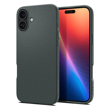 Carcasa Spigen Liquid Air para iPhone 16 - Verde Oscuro